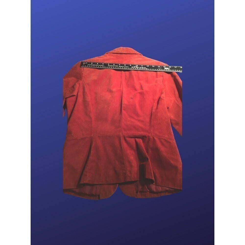 B by BERNARDO 100% SUEDE Blazer Jacket, BURNT ORANGE, WOMEN’S Size S, EUC - Picture 7 of 8